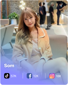 Som — ตัวอย่าง Influencer สายความงามและสุขภาพของ KOLLAB