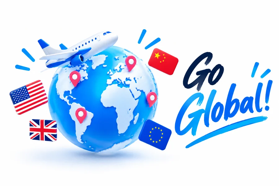 ลูกโลกและเครื่องบิน ขยายแบรนด์สู่ต่างประเทศ — Go Global!